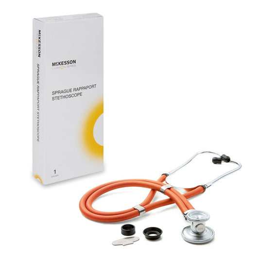 McKesson Sprague-Rappaport Stethoscope, 22 Inch, Orange, EA/1