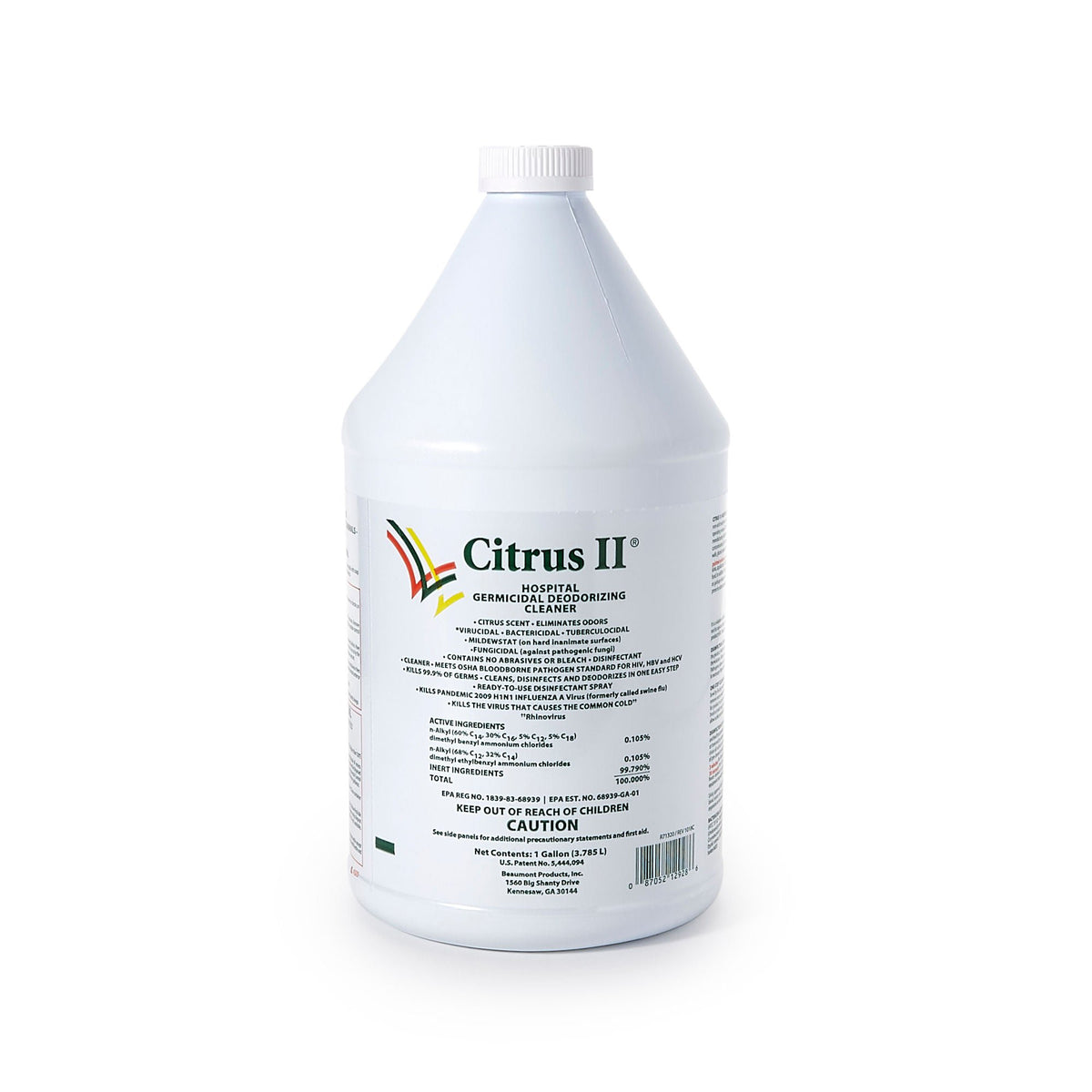Citrus II® Hospiral Germicidal Deodorizing Cleaner, 1 gal. Jug