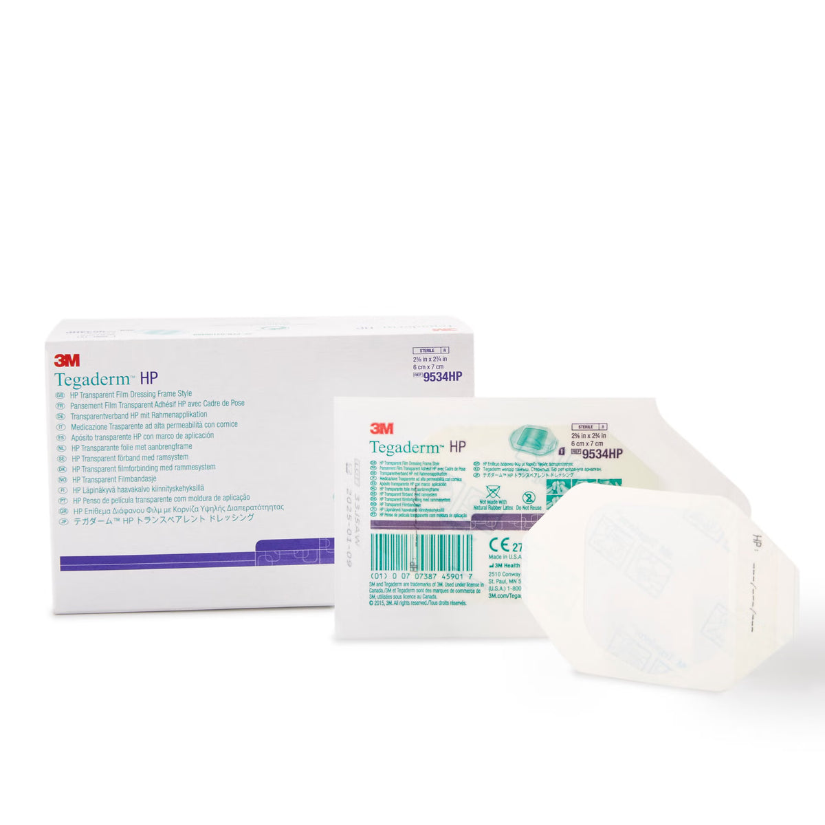 3M™ Tegaderm™ HP Transparent Film Dressing, 2-3/8 x 2-3/4 Inch, CS/400