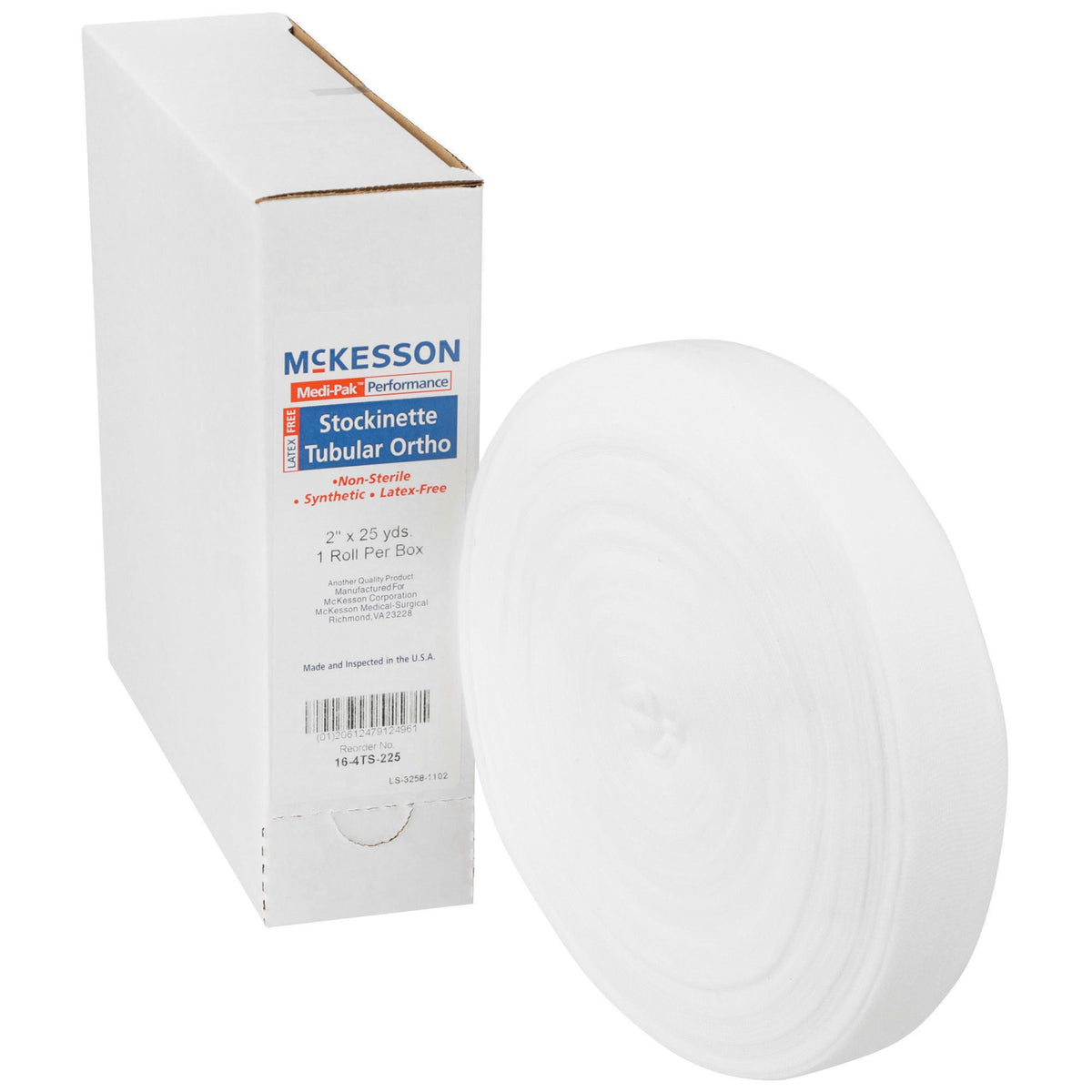 McKesson White Polyester Tubular Stockinette, 2 Inch x 25 Yard, CS/12