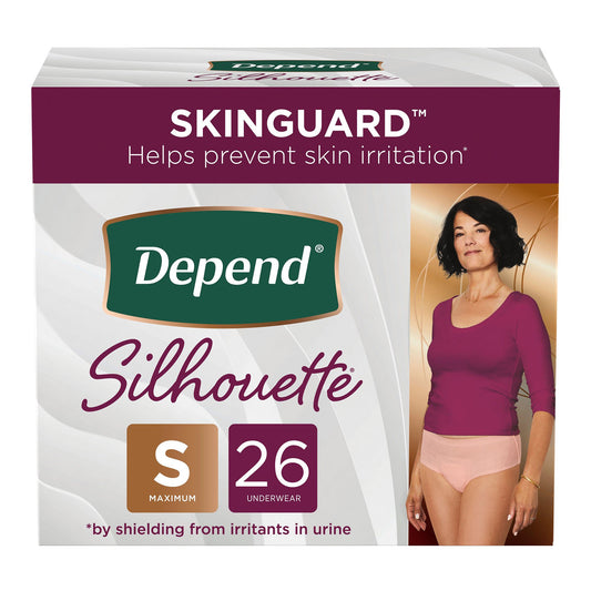 BRIEF, INCONT DEPEND SILHOUETTE WMN SM (26/PK 2PK/CS), CS/52