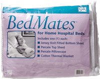 Bedmates Home Hospital Bedding Set, fits hospital mattresses up to 36" x 80" x 8"