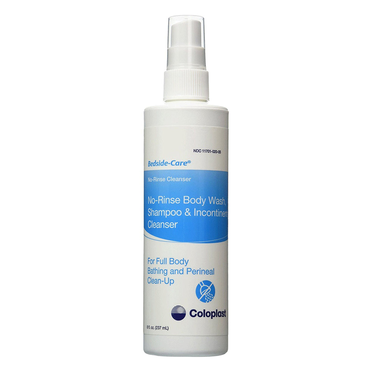 Bedside-Care® Rinse-Free Shampoo and Body Wash, Skin-Friendly Formula, 8.1 oz., EA/1