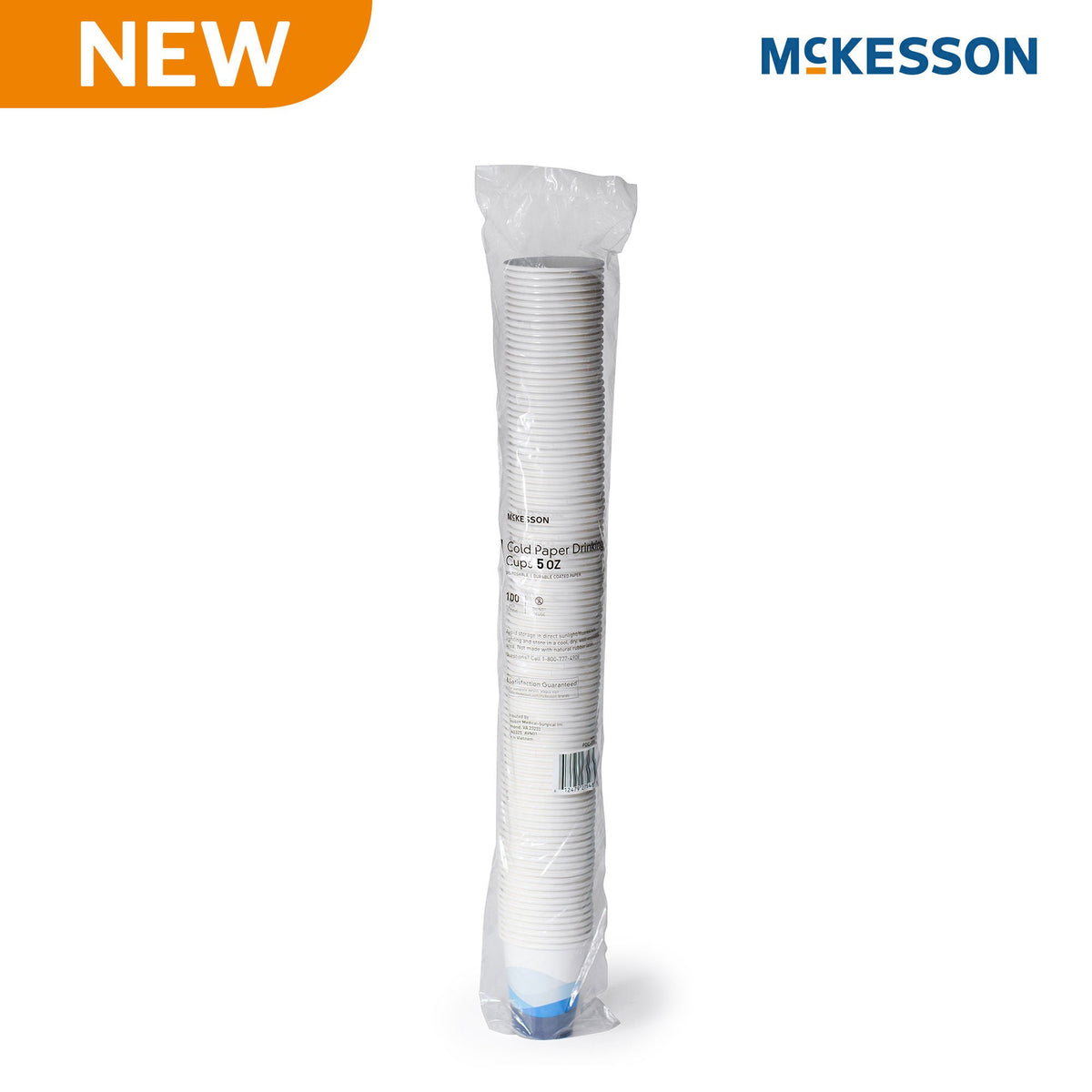 McKesson Paper Cup for Cold Beverages, Blue Mountain Print, 5-oz Capacity, SL/100
