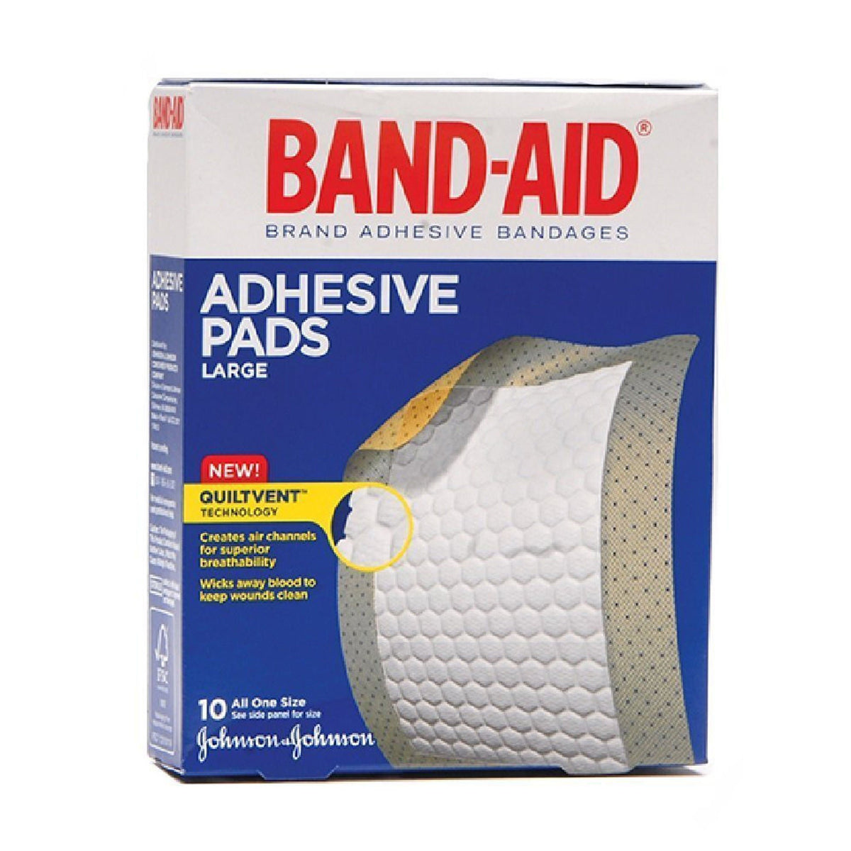Band-Aid® Comfort-Flex Adhesive Pads, 2-7/8 x 4 Inch, BX/10