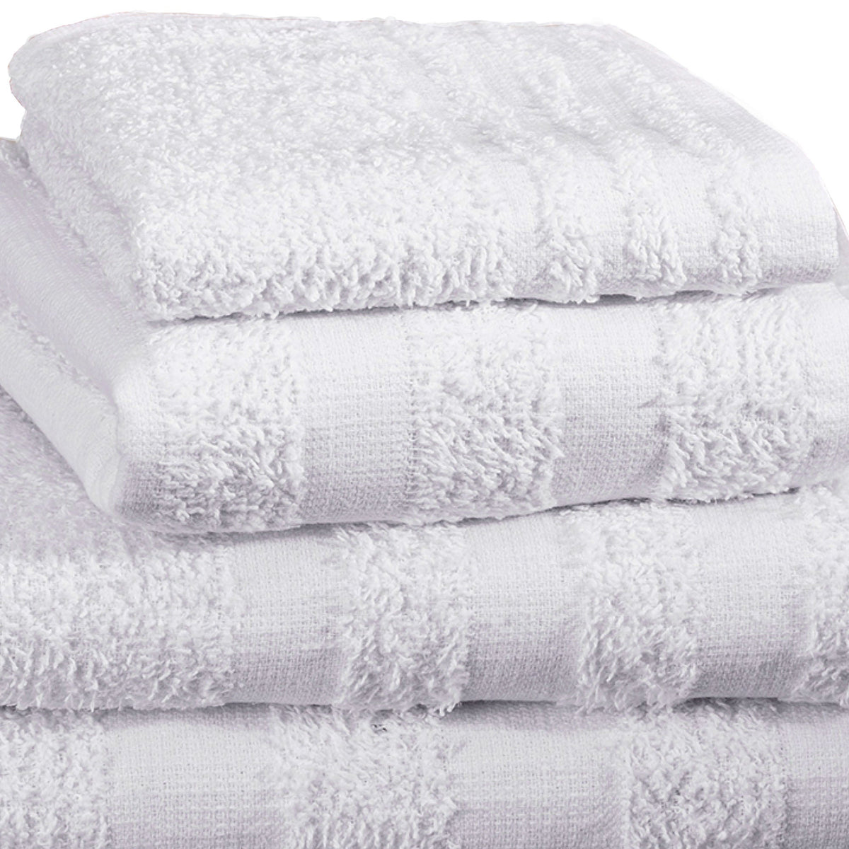 Merit™ Trio Cotton Washcloth, White, 12 x 12 Inch, DZ/12