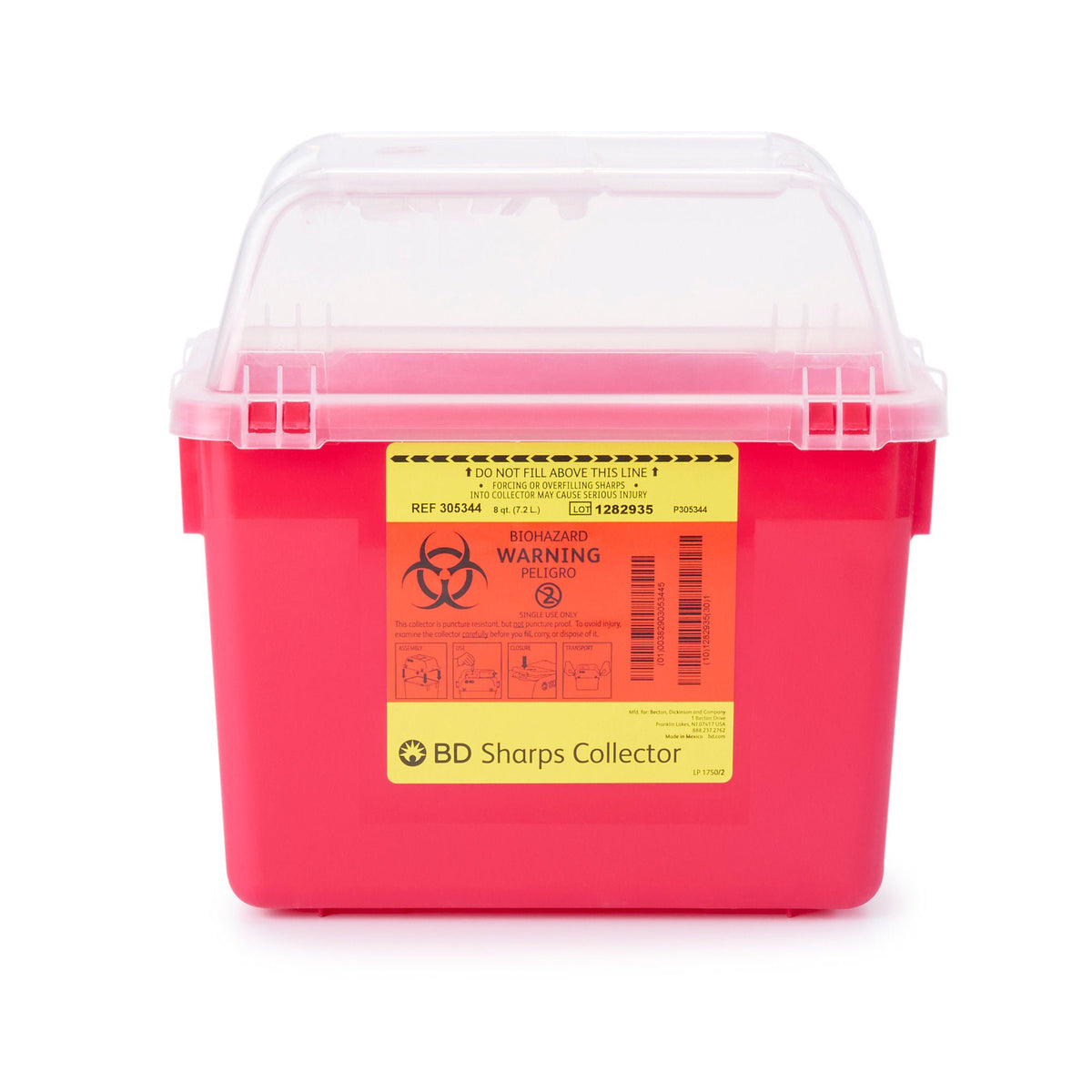 BD™ Multi-purpose Sharps Container, 10.3 x 11.3 x 6.8 Inch, EA/1