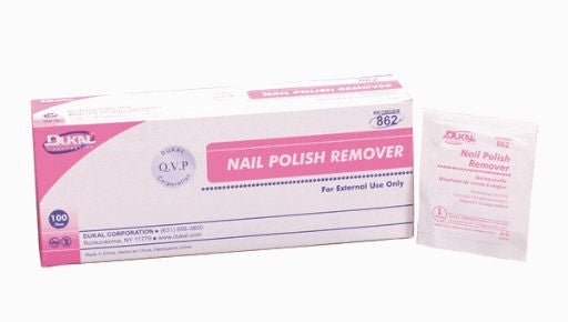 Dukal™ Nail Polish Remover Pads, BX/100