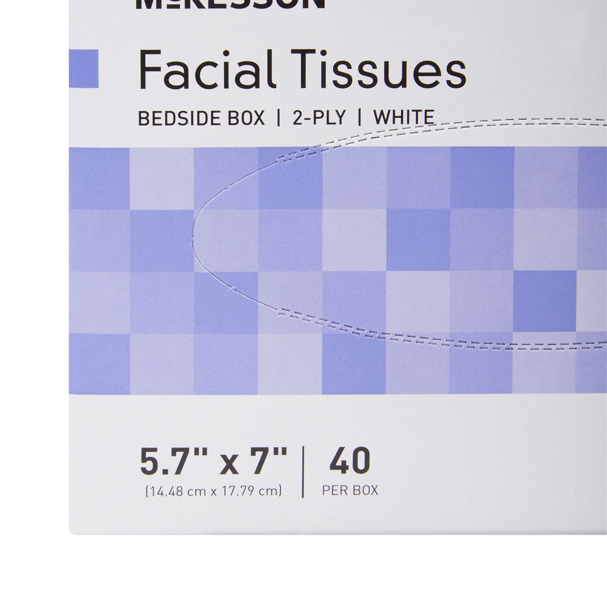 McKesson Facial Tissue, Bedside Box, White, Two-Ply