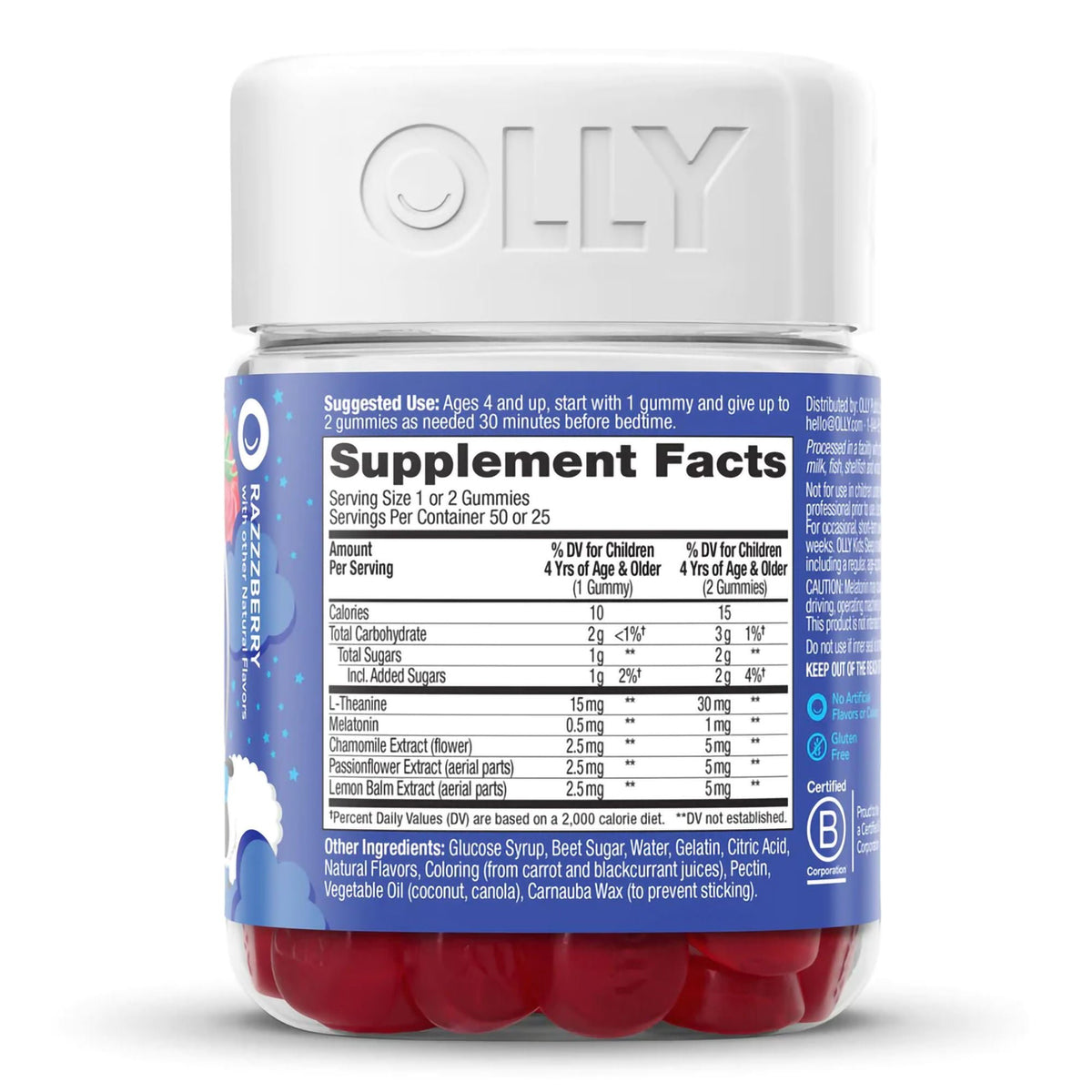 Olly Kids Sleep Gummies, Razzzberry