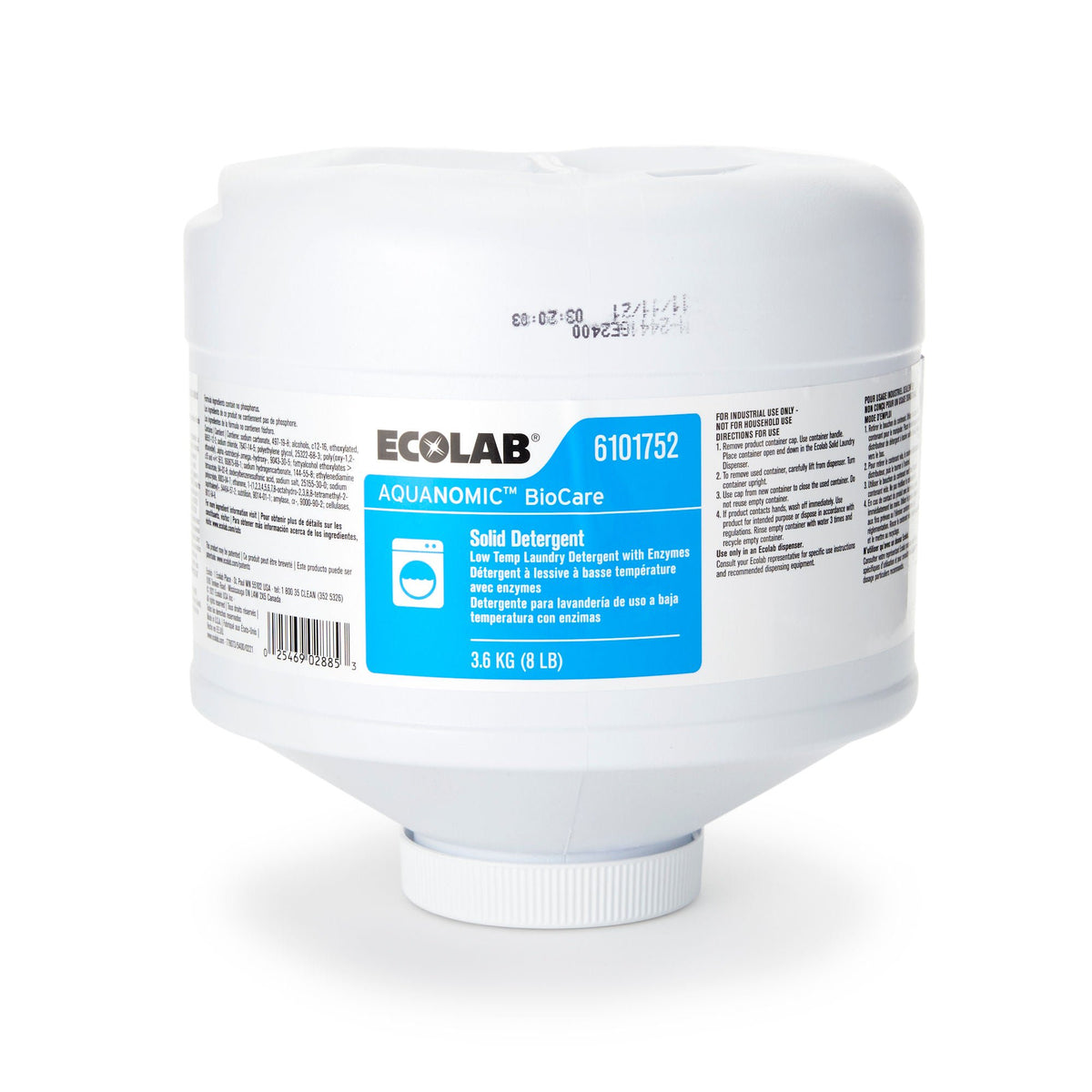 Aquanomic Biocare Solid Detergent, 8 lbs., CS/4