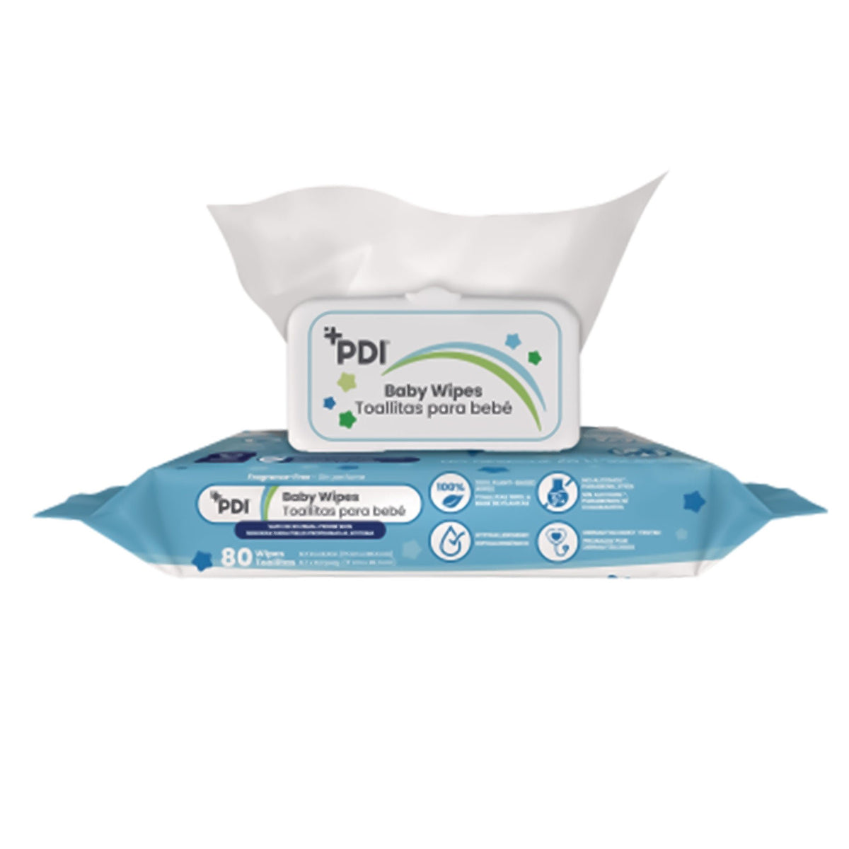 WIPE, BABY PDI UNSCENTED (80/PK 12PK/CS), CS/960