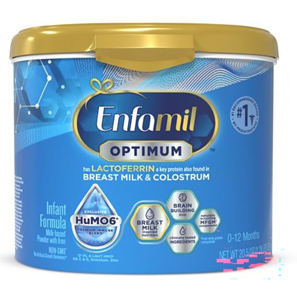 Enfamil Optimum with Lactoferrin Powder, 20.5 oz Container, Retail