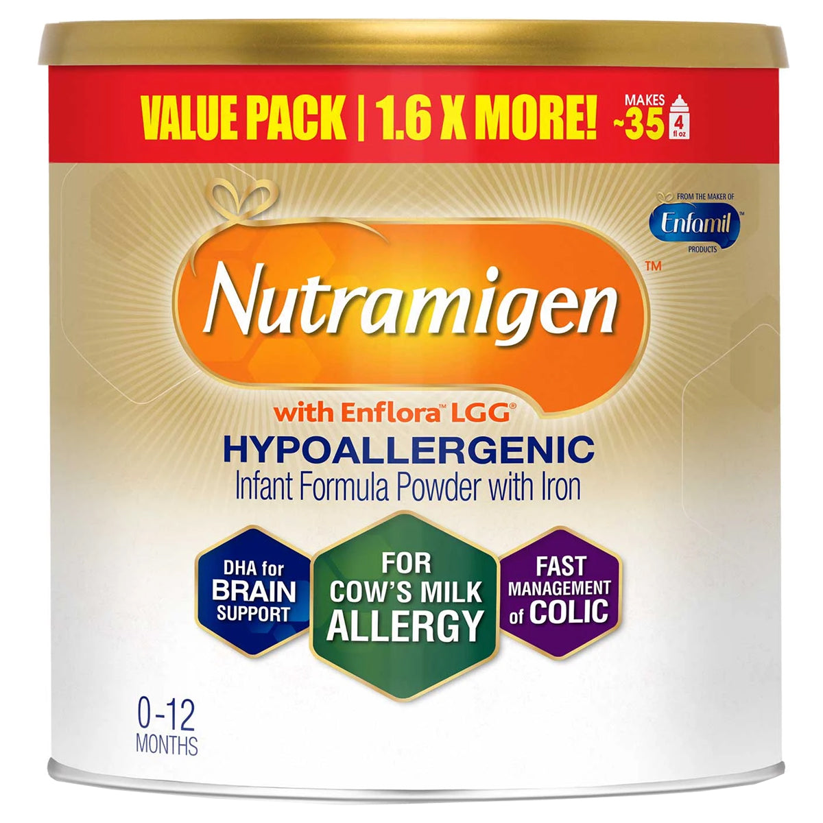 Nutramigen with Enflora LGG Infant Formula Powder 12.60 oz. Can, Retail