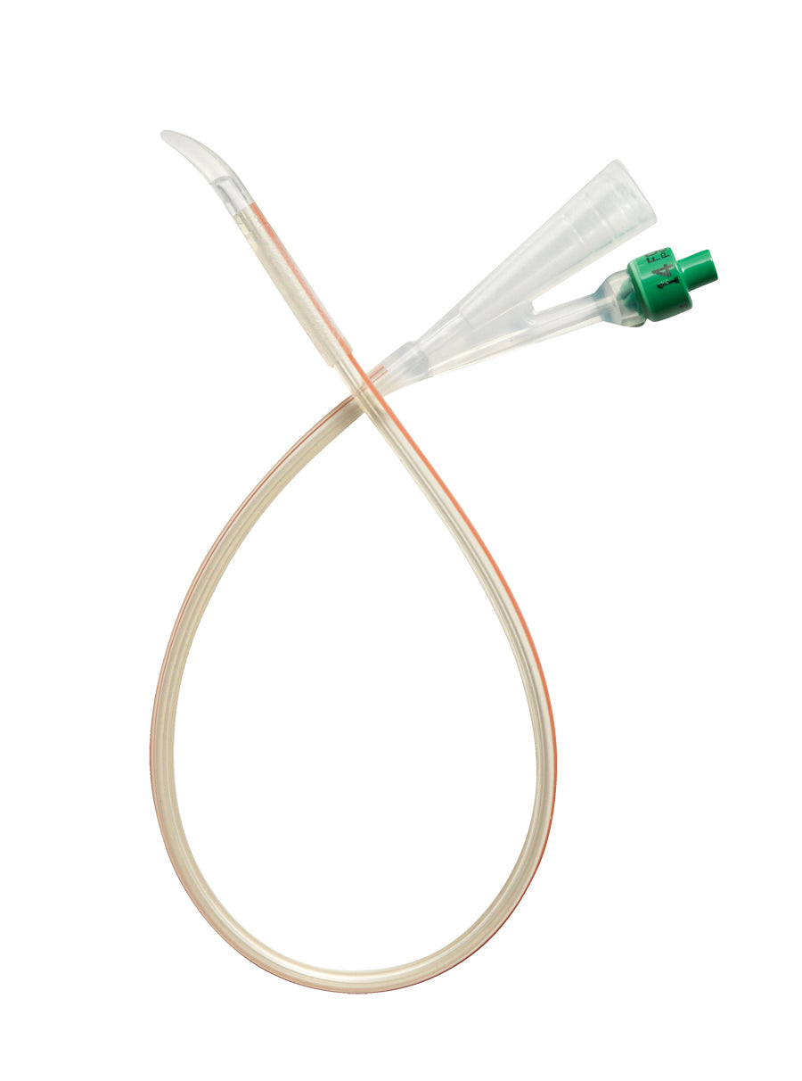 Cysto-Care Folysil Coude 2-Way Silicone Foley Catheter 16 Fr 15 cc