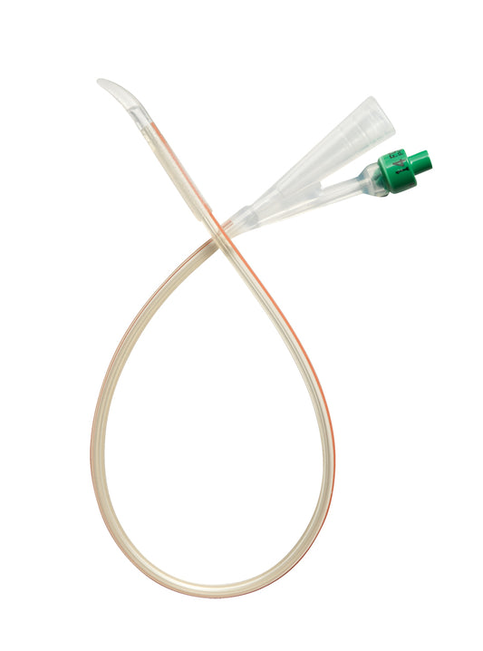 Cysto-Care Folysil Coude 2-Way Silicone Foley Catheter 16 Fr 15 cc