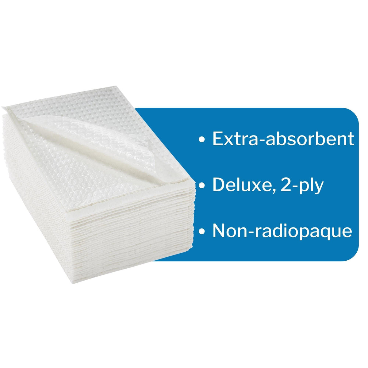 McKesson Deluxe White Procedure Towel, 13 x 18 Inch