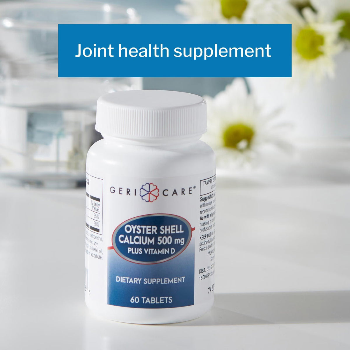 Geri-Care® Oyster Shell Calcium with Vitamin D-3 Joint Health Supplement