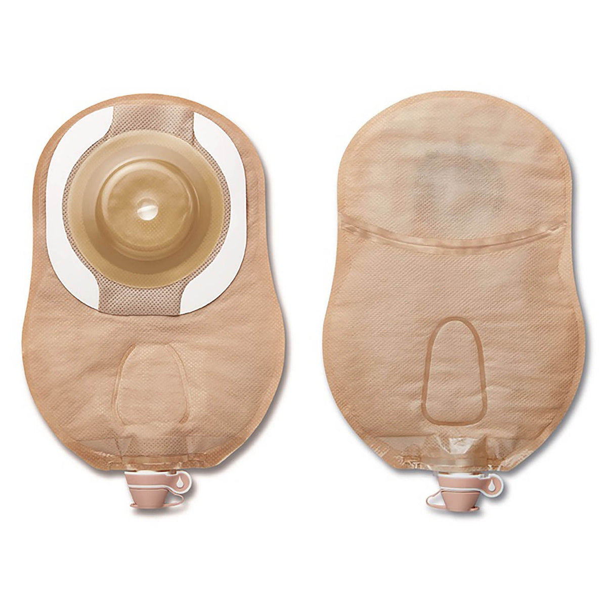 CeraPlus™ Soft Convex 1-Piece Ultra Clear Urostomy Pouch, Cut to fit up to 55 mm