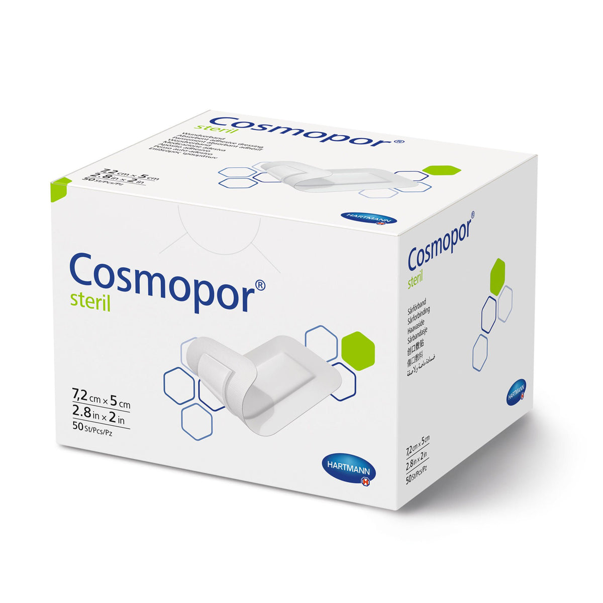 DRESSING, ADH COSMOPOR STR 2"X2.8" (50/BX), BX/50