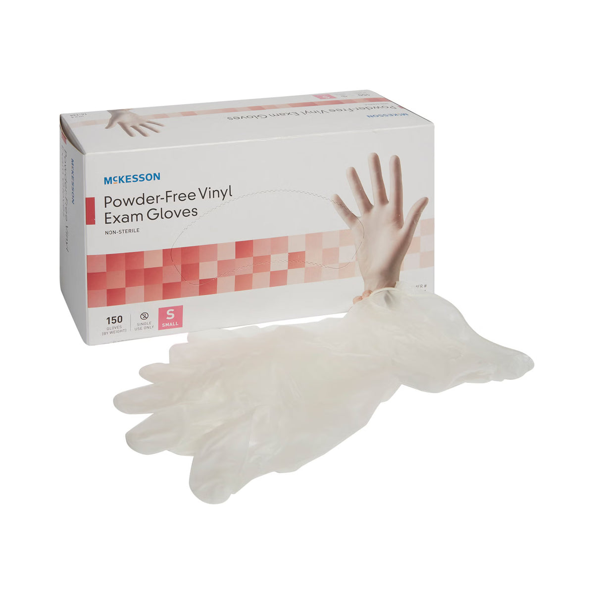 McKesson Vinyl Exam Glove, Small, Clear, BX/150