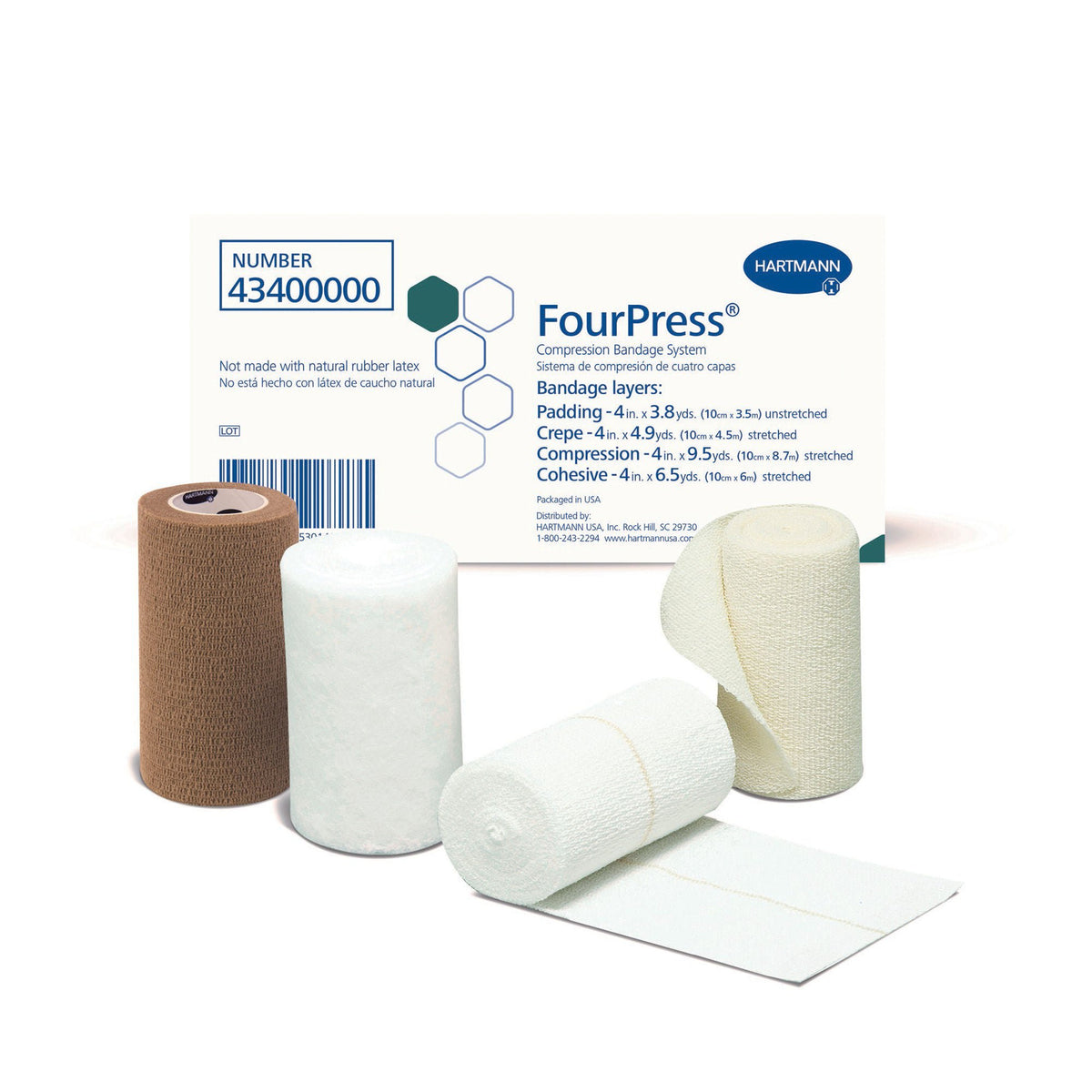 FourPress® Four-Layer Compression Bandage System, KT/1