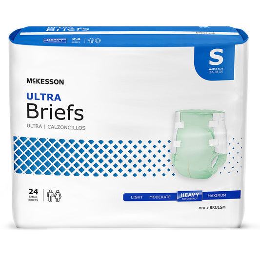 McKesson Ultra Heavy Absorbency Incontinence Brief, Small, BG/1
