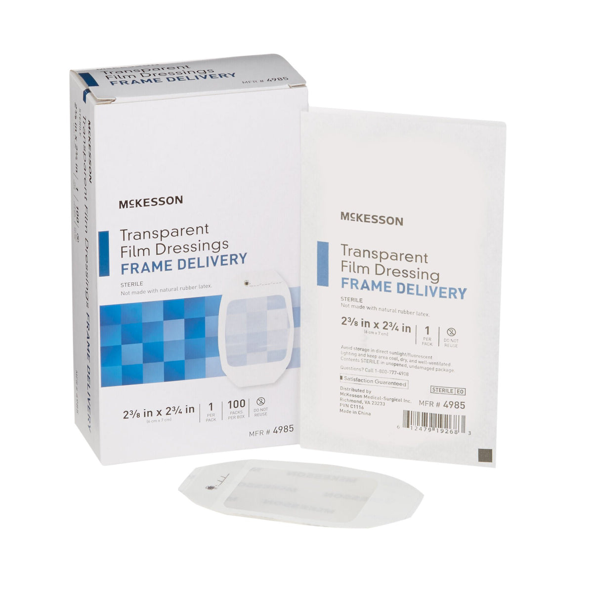 McKesson Octagonal Sterile Dressing with Frame-Style Delivery, 6 x 7 Centimeter, CS/400
