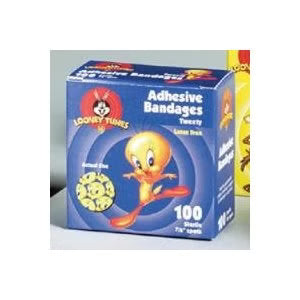 Looney Tunes™ Adhesive Spot Bandage, 7/8 Inch Round, BX/100