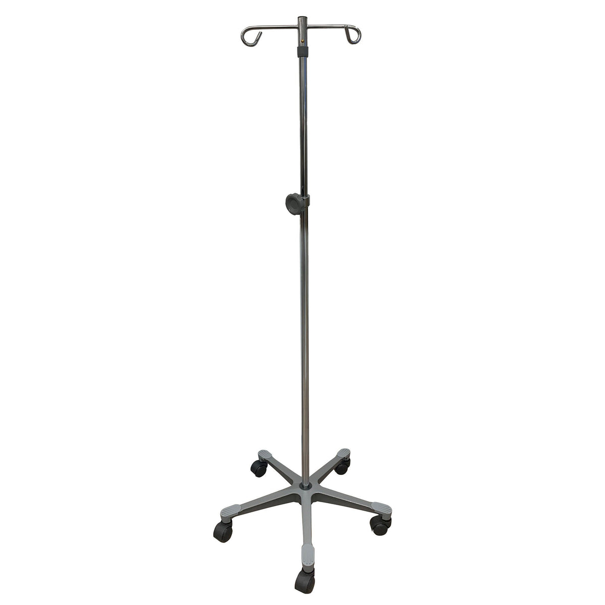 POLE, IV 2HOOK 5LEG BASE, EA/1