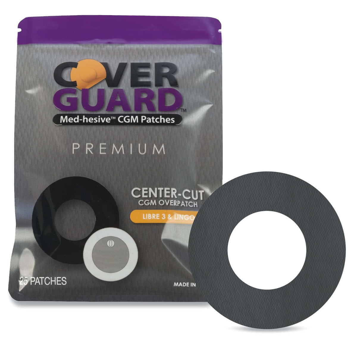 CoverGuard® Continuous Glucose Monitor Device Sensor Cover for FreeStyle Libre 3, CT/1