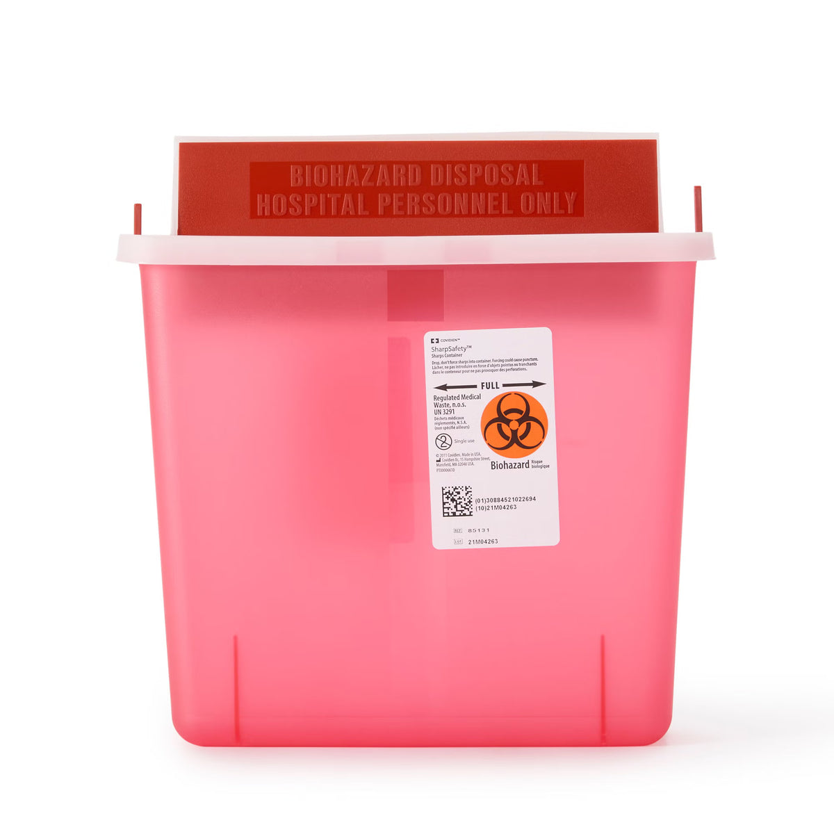 In-Room™ Multi-purpose Sharps Container, 1-1/4 Gallon, 10.75 x 11 x 4.75 Inch, EA/1
