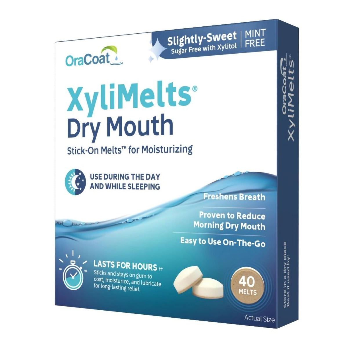 OraCoat® XyliMelts® Dry Mouth Stick-On Melts Slightly Sweet