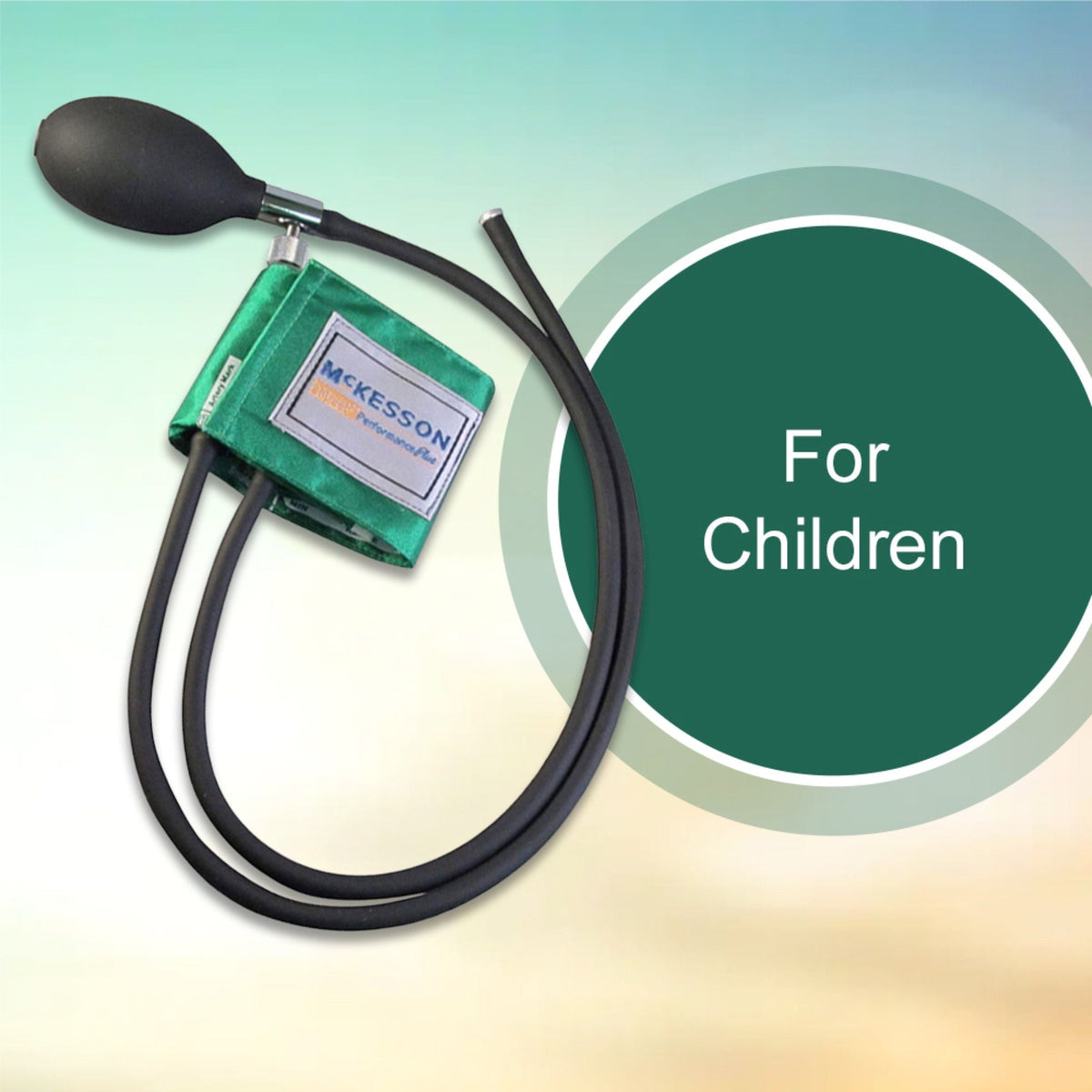 McKesson Lumeon™ Blood Pressure Cuff and Bulb, Small Cuff, 13.9 – 19.5 cm, Child