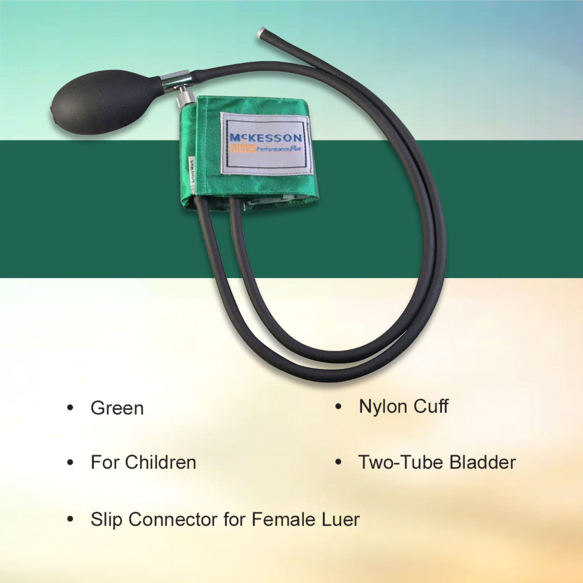 McKesson Lumeon™ Blood Pressure Cuff and Bulb, Small Cuff, 13.9 – 19.5 cm, Child