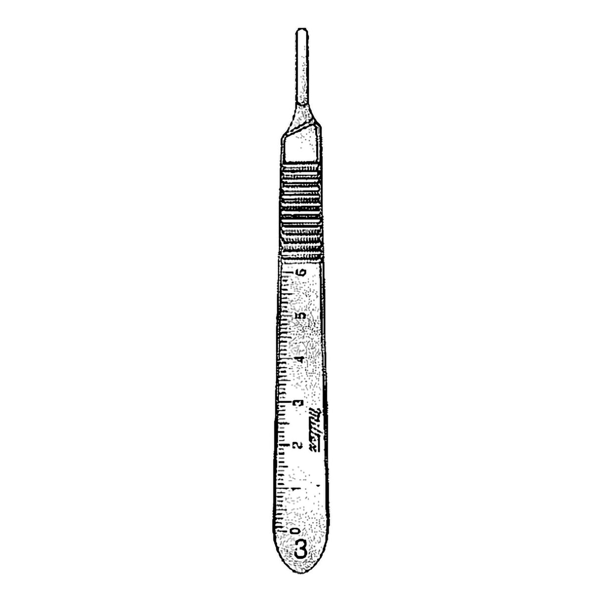 Miltex Knife Handle, Size 3, for Blades 10, 11, 12, 15, EA/1