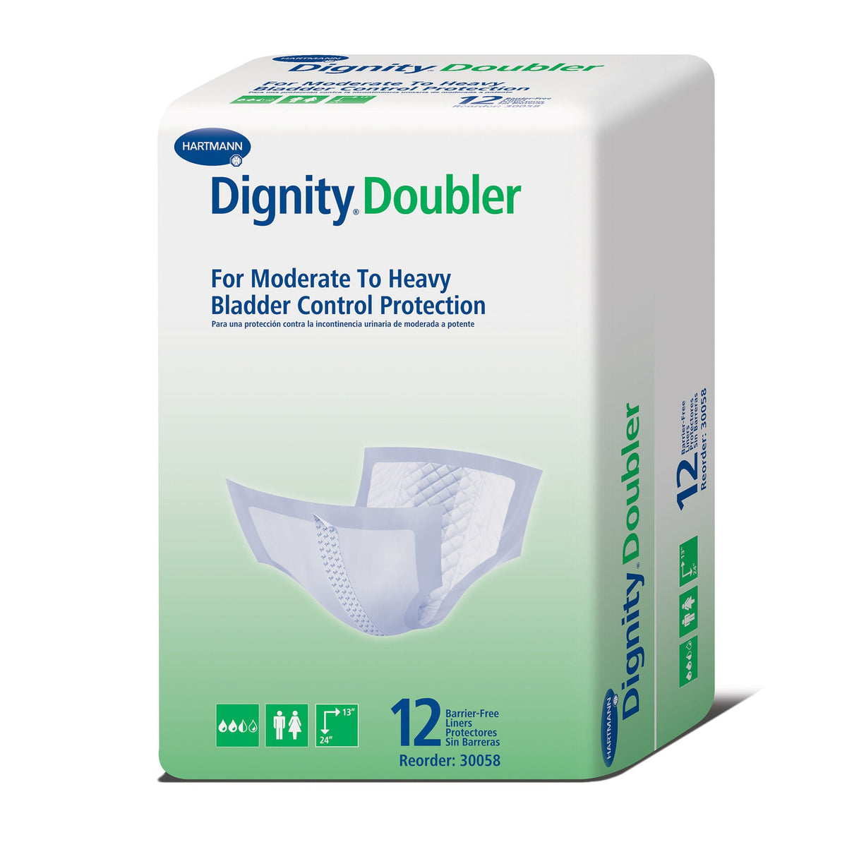 Dignity® Double For Moderate to Heavy Bladder Control Pad, 24-Inch Length