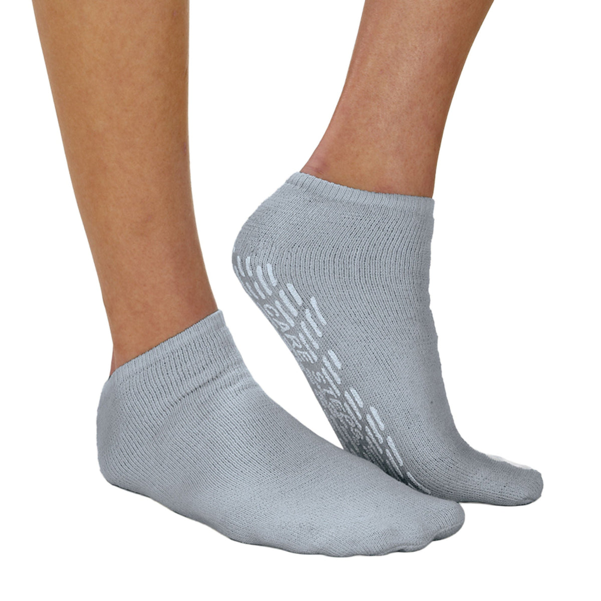 Care-Steps® Single Tread Slipper Socks, Extra Large, Gray, CS/48