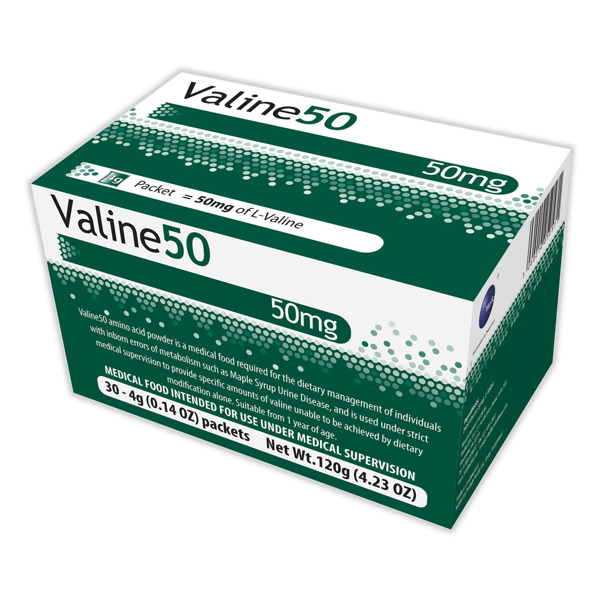 Valine50 Medical Food for the Dietary Management of MSUD, EA/1