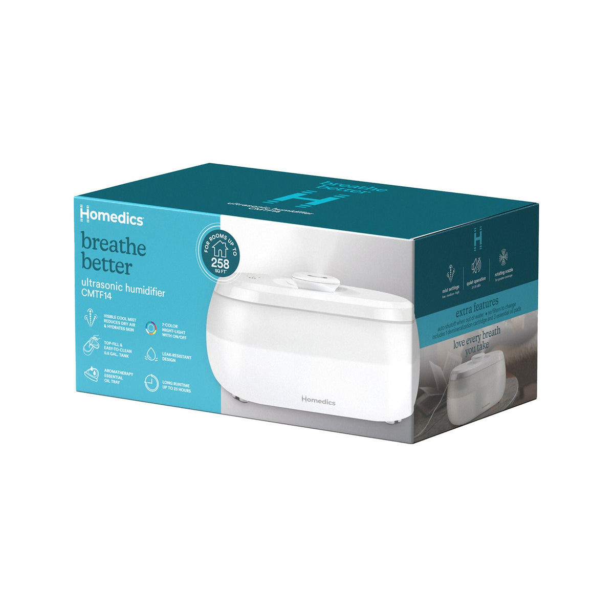 Homedics® Ultrasonic Humidifier CMTF14, CS/2