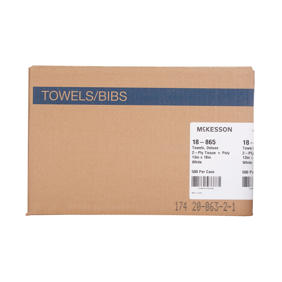 McKesson Nonsterile White Procedure Towels, 13 x 18 Inch