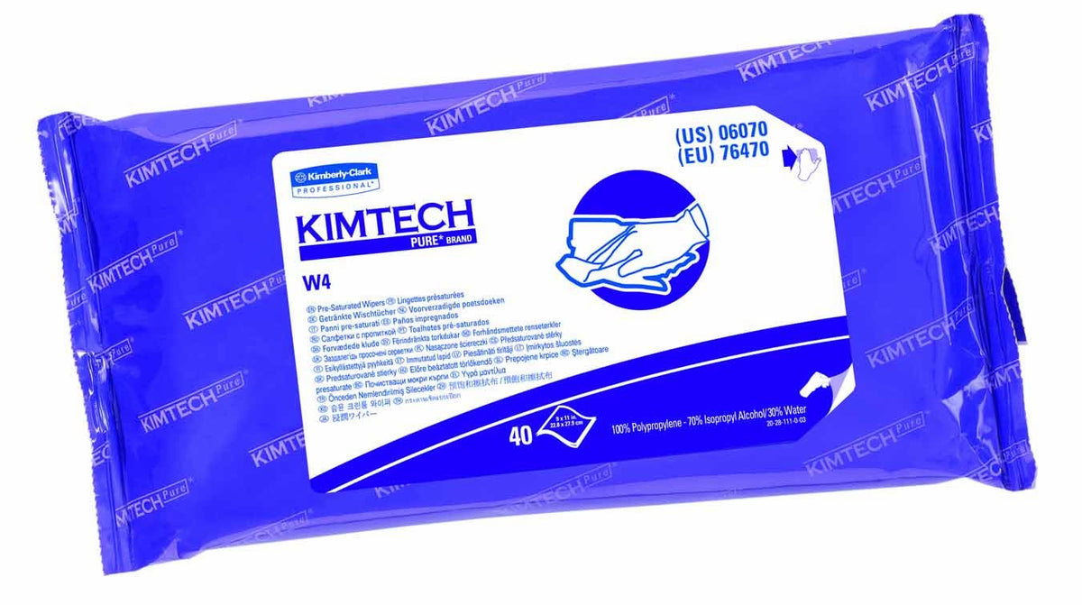 Kimtech™ W4 Pre-Saturated Wipers, BX/40