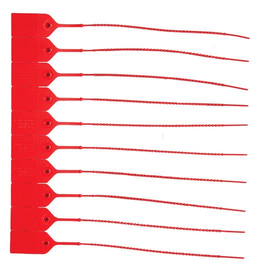Health Care Logistics Red Pull-Tight Seal, Unnumbered, 9-Inch