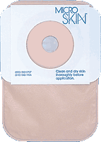 1-Piece Closed Pouch with Microskin for 1" Stoma