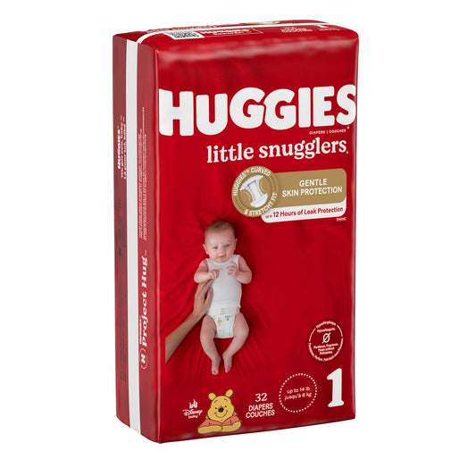 Huggies® Little Snugglers Diaper, Size 1, CS/128