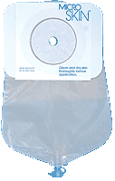 9" Urostomy Pch w/Barrier, For 1 1/2" Stoma, 10