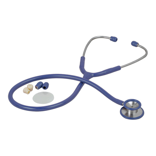 Veridian Pinnacle Series Stainless Steel Stethoscope, Blue, EA/1