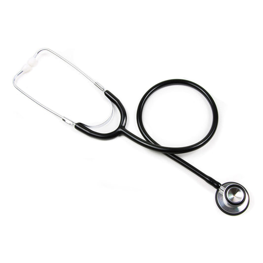 McKesson Classic Stethoscope, Double-Sided Chest piece, Black, 32-inch Tube, BX/10