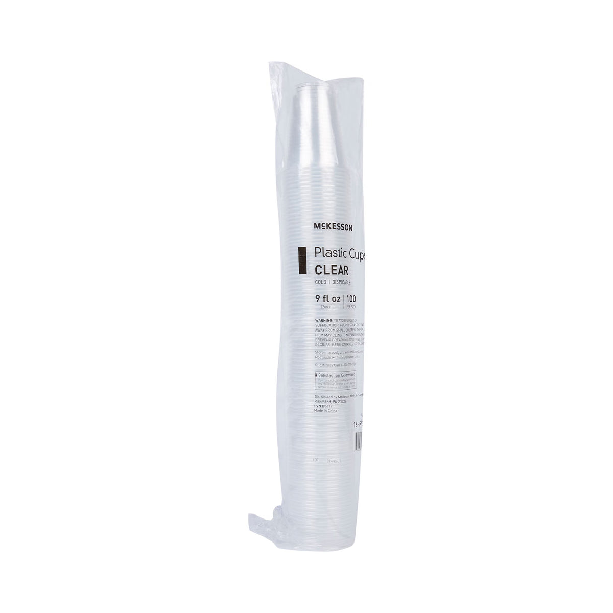 McKesson Polypropylene Drinking Cups, 9 oz., Clear