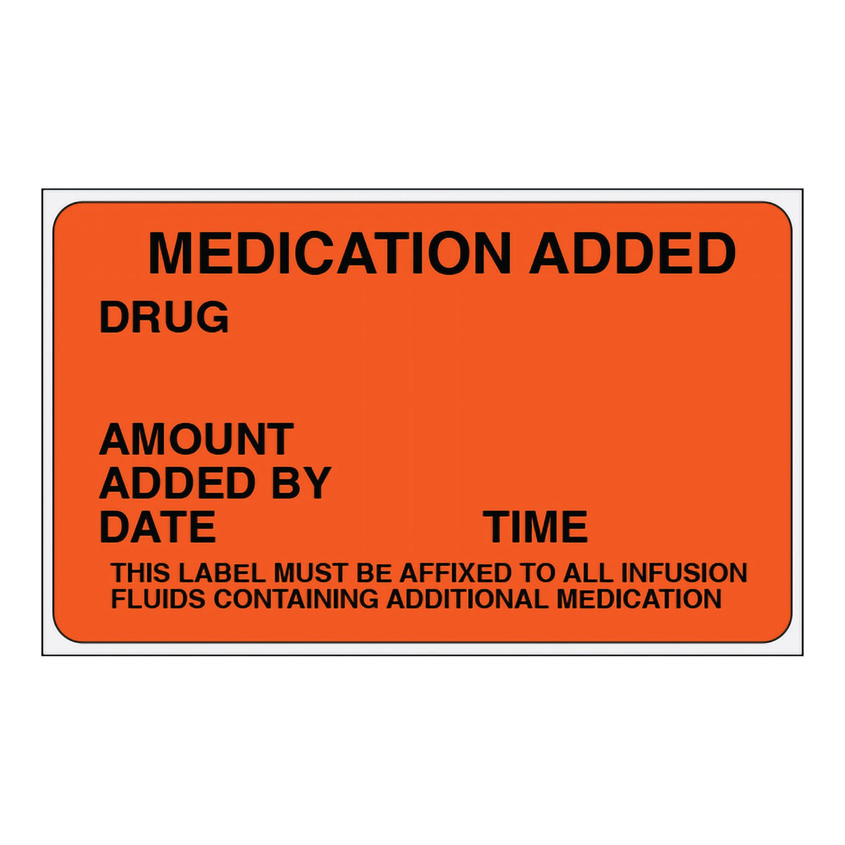 Shamrock Anesthesia Pre-Printed Label, 2.5 x 1.5 Inch, RL/1